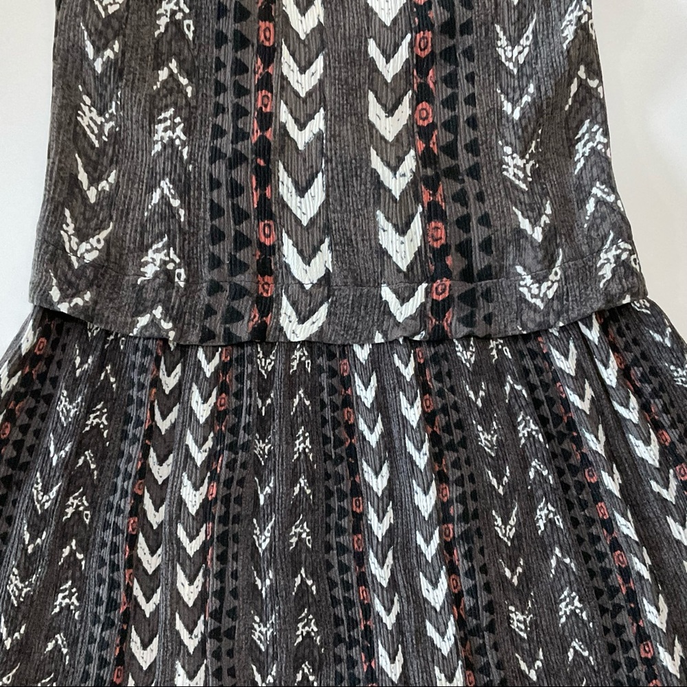 Aritzia Wilfred Knit Sleeveless Mini Dress Aztec Print Size S - Picture 9 of 12